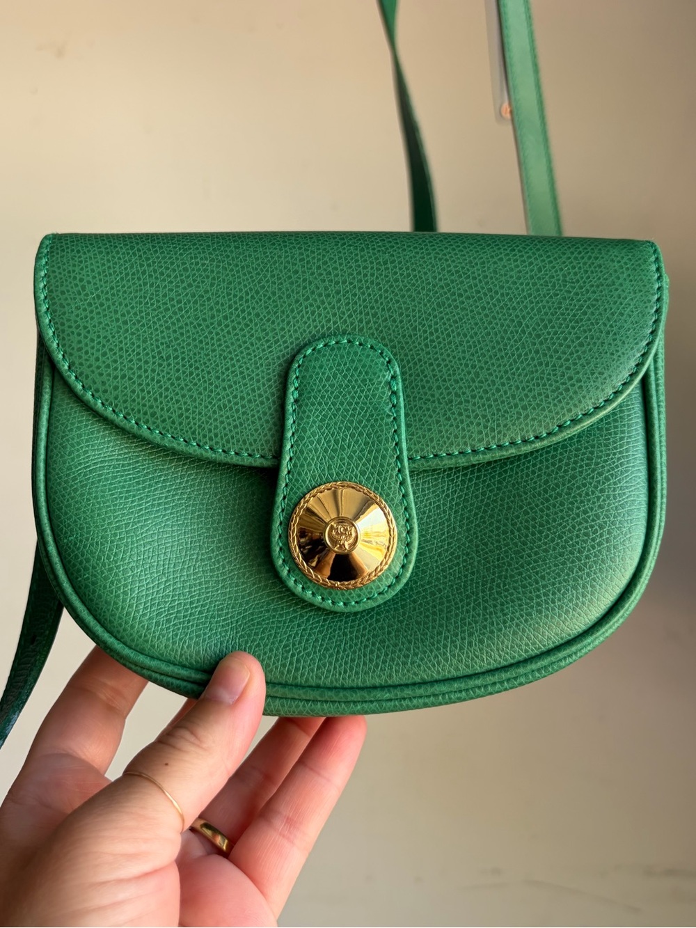 MCM Green Leather Crossbody Bag - Picture 4 of 7